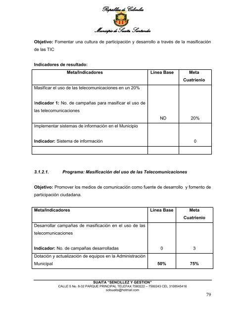 Descargar el plan Plan de Desarrollo del Municipio de Suaita