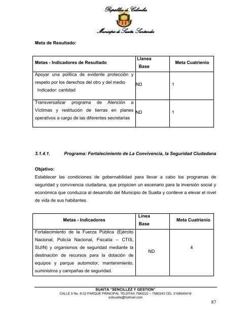 Descargar el plan Plan de Desarrollo del Municipio de Suaita