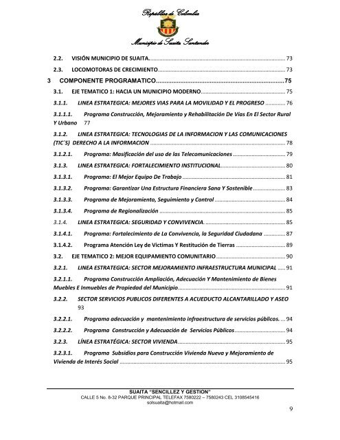 Descargar el plan Plan de Desarrollo del Municipio de Suaita