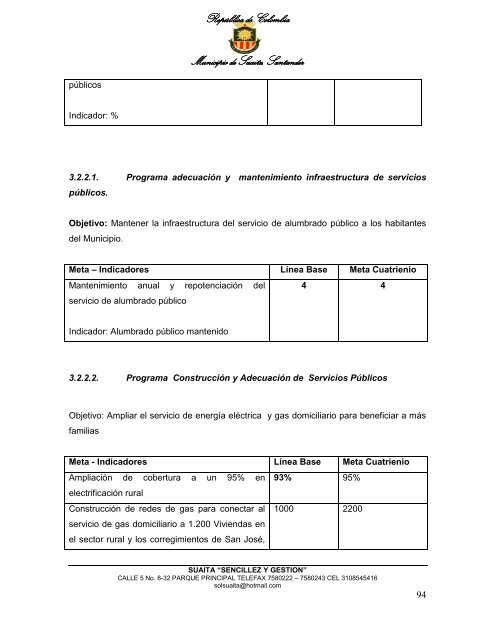 Descargar el plan Plan de Desarrollo del Municipio de Suaita