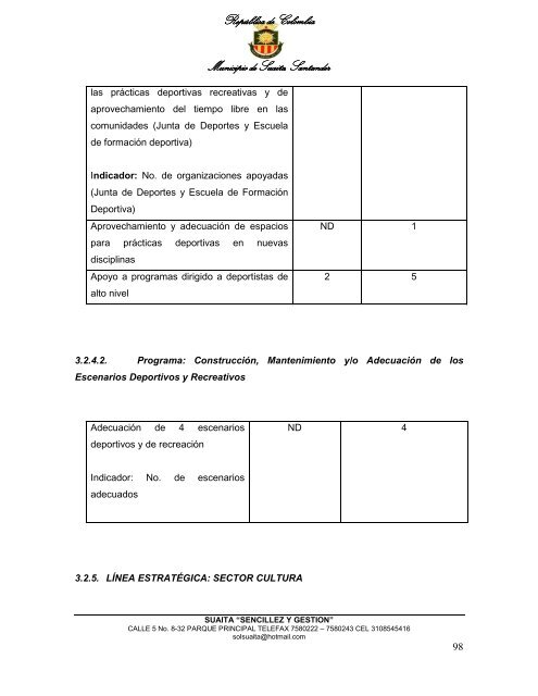 Descargar el plan Plan de Desarrollo del Municipio de Suaita