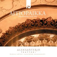 Aitiopaikka -lehti - Aleksanterin teatteri