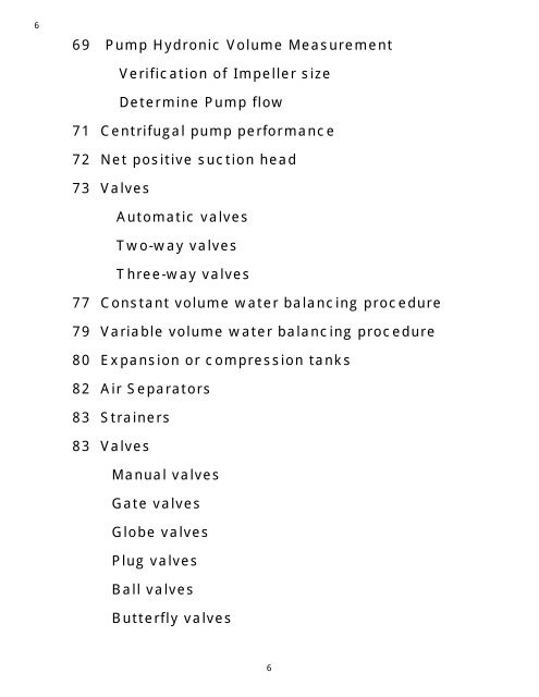 Balancing of a Water and Air System (PDF