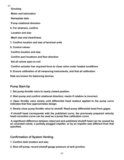 Balancing of a Water and Air System (PDF