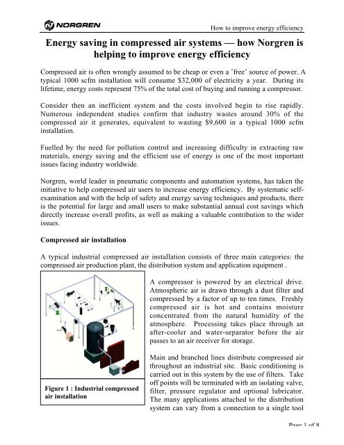 Energy saving in compressed air systems - Norgren Pneumatics ...