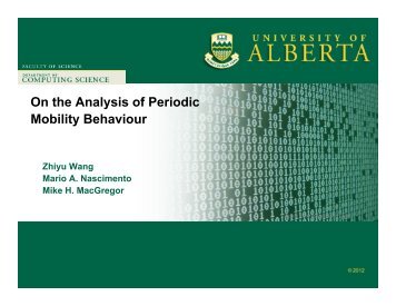 On the analysis of periodic mobility behaviour - ICICS