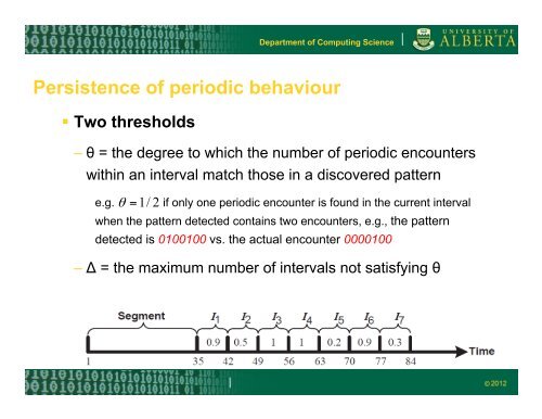 On the analysis of periodic mobility behaviour - ICICS