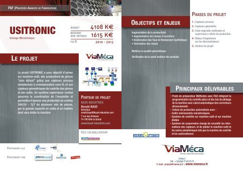 Catalogue projets PAF - ViamÃ©ca