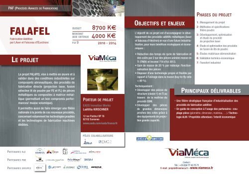 Catalogue projets PAF - ViamÃ©ca