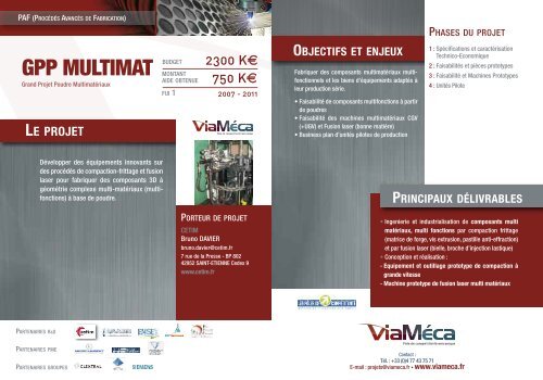 Catalogue projets PAF - ViamÃ©ca