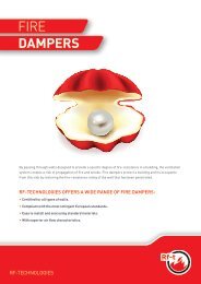CE marked fire dampers - Rf-Technologies