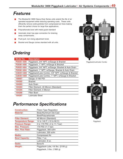 ARO Air System Components - Ingersoll Rand