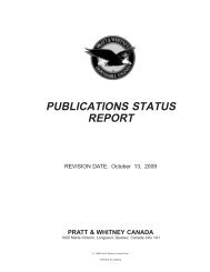 publications status report pratt & whitney canada