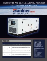 INTERNATIONAL - Gardner, Inc.