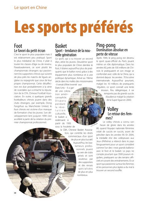 Le sport en Chine - ccifc