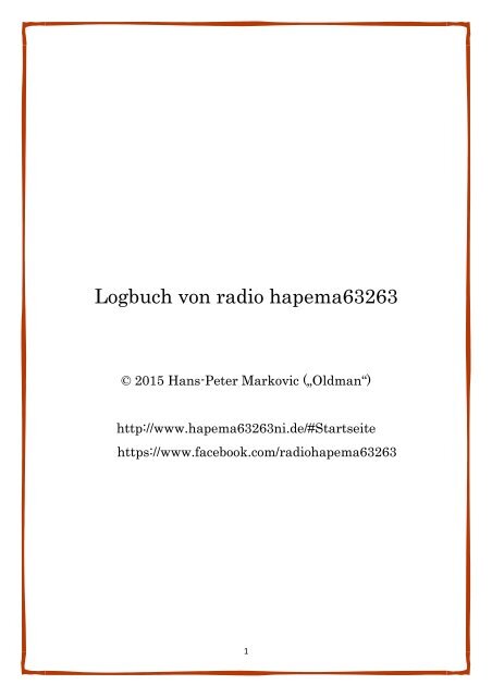 Logbuch von radio hapema63263