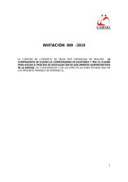 INVITACION_009 _TERMINOS.pdf - CÃ¡mara de Comercio de Neiva