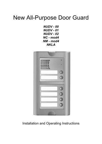 NUDV manual V80-En - Alphatech