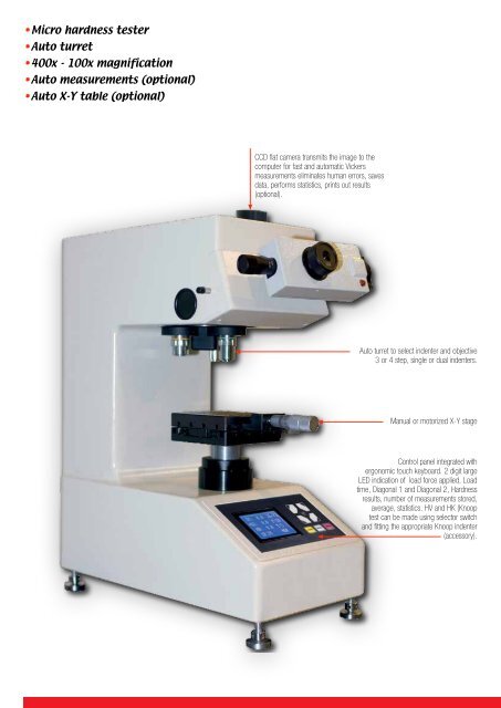 Microhardness Testing Machine Poster.pdf DM2 D Microhardness Tester Brochure