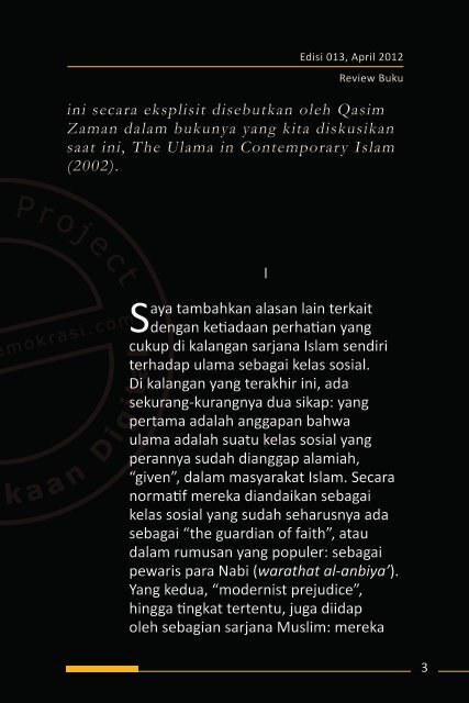 Project ULAMA: MENDAYUNG DI ANTARA BANYAK KARANG