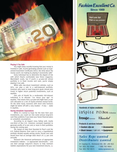 vision + - Opticians Association of Canada