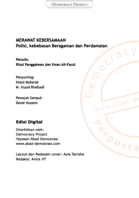 Merawat Kebersamaan - Democracy Project