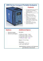 Interscan 4000 Series Portable Single Gas Analyzer ... - RAECO.com
