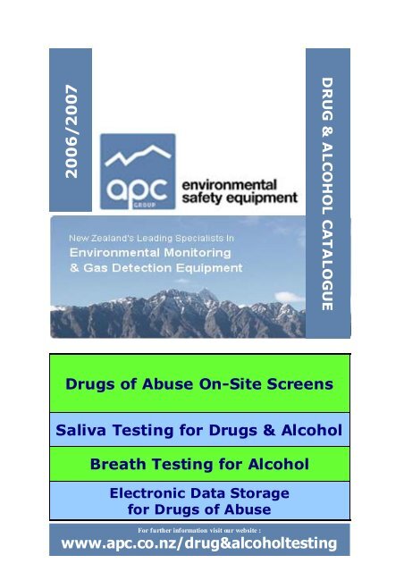 Drugs Of Abuse On-Site Screens Saliva Testing For Drugs - Apc.co.nz