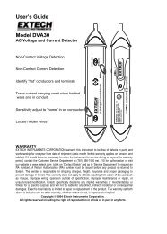 Extech DVA30 AC Voltage and Current Detector Manual ... - Instrumart