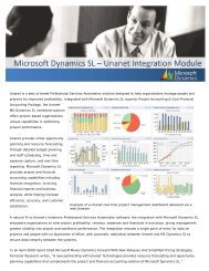 Unanet Integration with Microsoft Dynamics SL - SSi Consulting