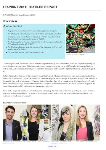 Texprint 2011: textiles report