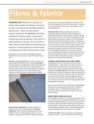 Fibres & fabrics - Texprint