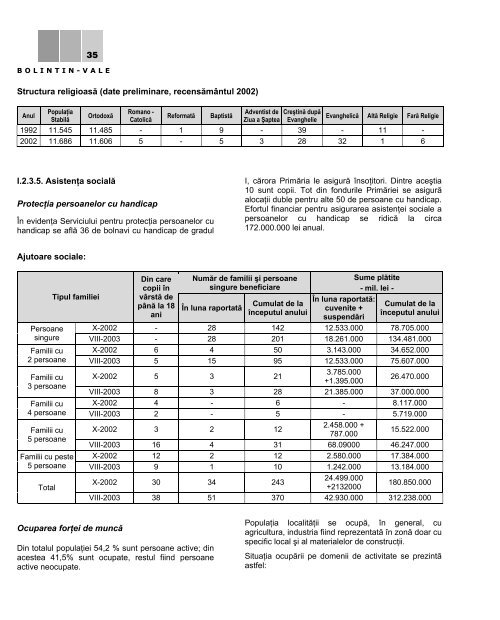 planul local de dezvoltare durabilÃ£ a municipiului bolintin-vale