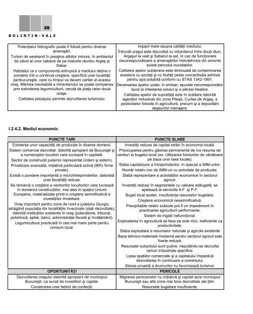 planul local de dezvoltare durabilÃ£ a municipiului bolintin-vale