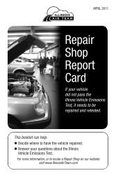 Repair Shop Report Card - Illinois Environmental Protection Agency