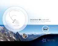 DIGISONICÂ®SP / IMPLANT - cochlear implant HELP