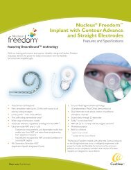 NucleusÂ® Freedomâ¢ Implant with Contour Advance and Straight ...