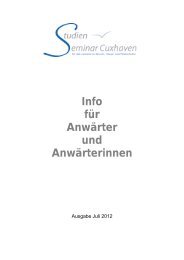 Info fÃ¼r AnwÃ¤rter und AnwÃ¤rterinnen - Studienseminar Cuxhaven