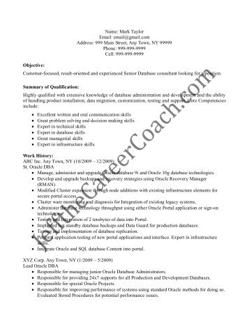 oracle developer resume sample sample assessment report oracle oracle developer resume sample sample assessment report oracle