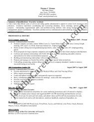 download the Corporate Communications Executive Resume ...