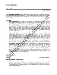 download the Windows System Administrator Resume Sample ...