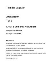 PDF Logovidtext Artikulation Teil 2 - logomedien.de