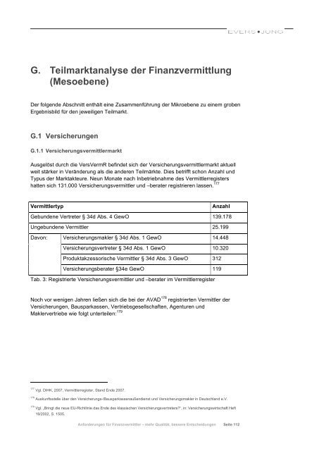 Anforderungen an Finanzvermittler â mehr QualitÃ¤t ... - Evers und Jung