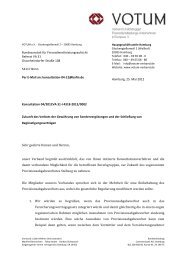 120525 Stellungnahme VOTUM - VOTUM Verband unabhÃ¤ngiger ...