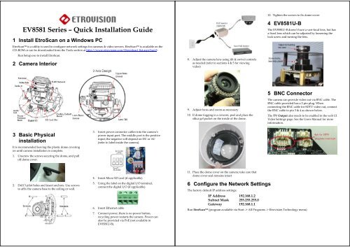 EV8581 Series â Quick Installation Guide