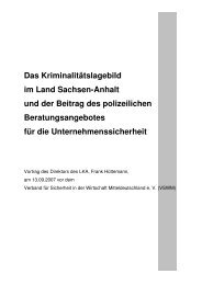 Das KriminalitÃ¤tslagebild im Land Sachsen-Anhalt und der Beitrag ...