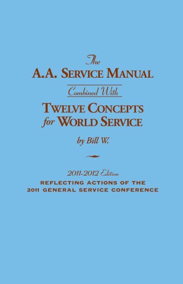 AA Service Manual - Alcoholics Anonymous