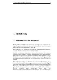 1. EinfÃ¼hrung 1.1 Aufgaben eines Betriebssystems