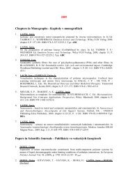 pdf 1 Mb - Ústav polymérov, SAV pdf 1 Mb - Ústav polymérov, SAV
