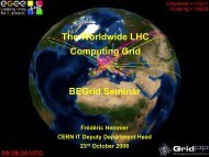 The LHC Computing Grid - FrÃ©dÃ©ric Hemmer - CERN